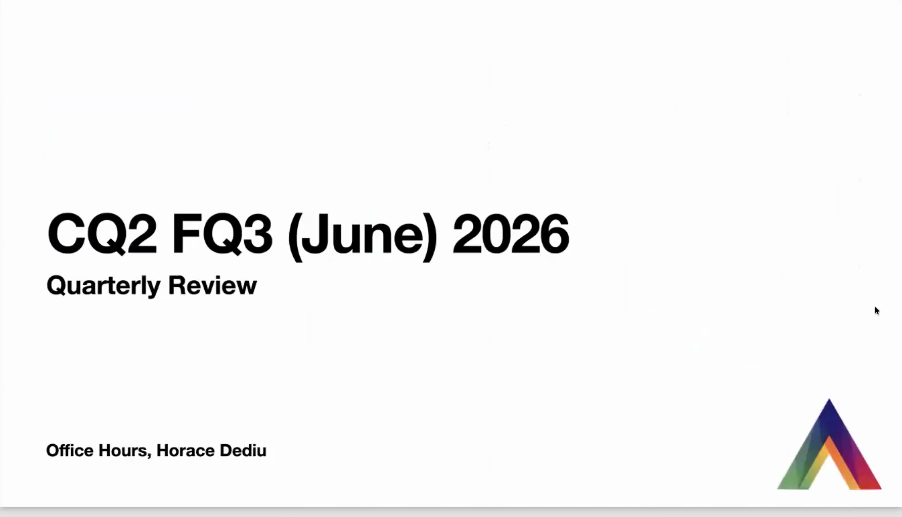 CQ2 FQ3 (June) 2026 Quarterly Review