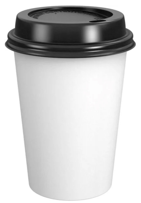 Paper cup of coffee.